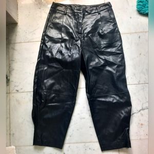 Imperial Faux Leather Baggy Cropped Pants M